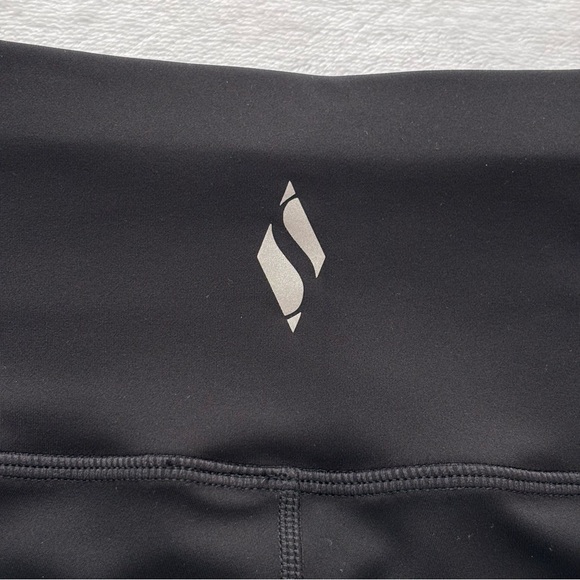 SKECHERS GO WALK Black High Waisted Full Length Leggings--M - Picture 10 of 16